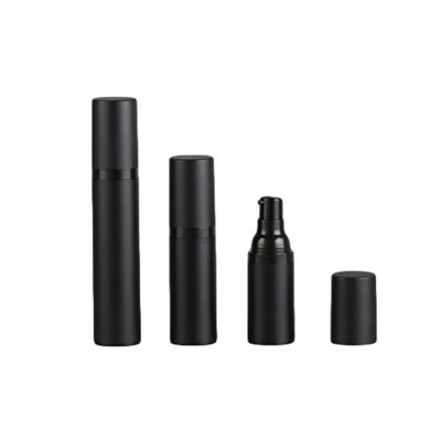 China Wholesale High Quality Cosmetic AS 30ml Black Circle Pump Airless Bottle for sale