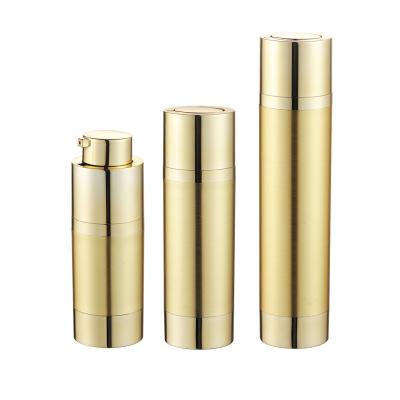 China 15Ml 30Ml 50Ml Cosmetic Black White Gold Silver Frosted Twist Up Airless Eye Cream Lotion Pump Spray Bottles for sale