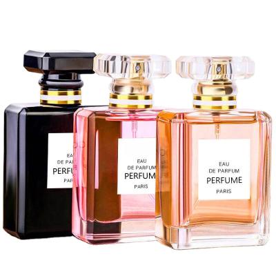 China Square Cosmetic Fancy Customize Perfume Bottle Packaging 100ml 50ml 30ml Glass Perfume Bottles With Pump Spray for sale