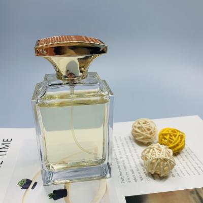 China 50ml 30ml 100ml Perfume Bottles Cosmetic Fancy Pole Flattened Glass Perfume Bottle for sale