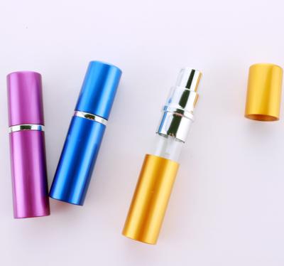 China Empty Aluminum Fine Mist Spray Bottle Atomizer 10ml Personal Care Perfume Atomizer Golden Color for sale