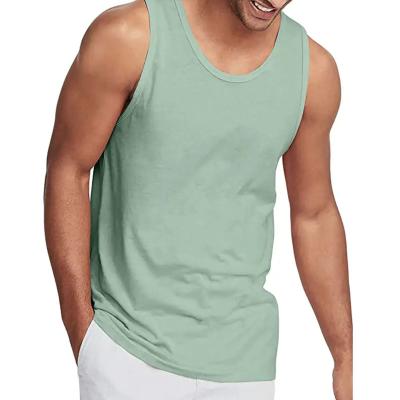 China Tank Tops Fashion Men's Tank Tops Boxing Gym Plain Muscle Sport Tank Tops Soft Cotton Tops QUICK DRY For Men for sale