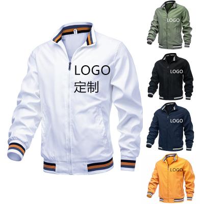 China Spring and fall waterproof men's jacket new in Europe and the United States loose casual workwear jacket men's sports jacket LOGO self-define for sale