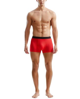 China Antibacterial Customize A Variety Classic Super Soft Ice Silk Stretch Men's Boxer Briefs for sale