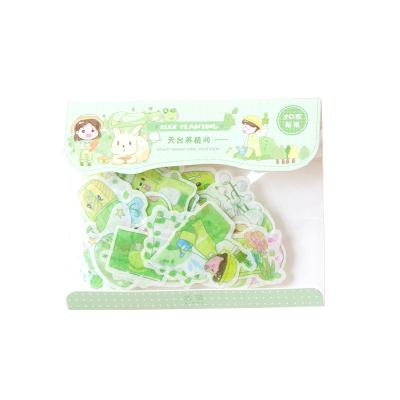 China Cute Girls Sticker Book Adhesive Materials Vitality Holiday Sticker Package 4 Types Note Paper Decoration School Stationery for sale