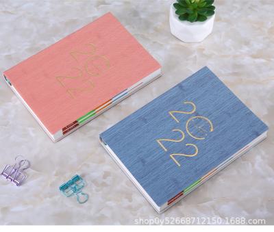 China 2020 Hardcover Business PU Notebook Set Time Planning Planner Notebook Stationery Product for sale