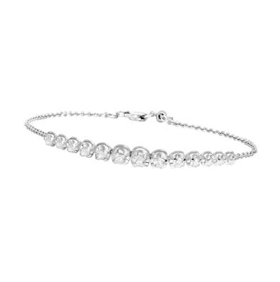 China 1.00 Carat of 18K Gold + Diamond 18K Gold T.W. Diamond Timeless Bracelet for sale