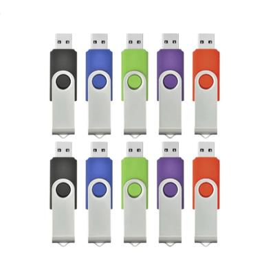 China Fast Speed ​​Data Saving OEM Classic Logo Colorful USB Drive Pivot USB Pen Drive for sale