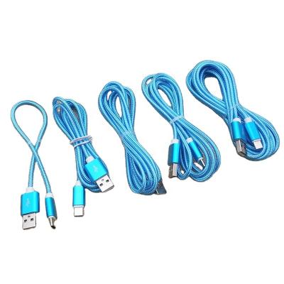 China Fast charging ship hot sale accessories usb type c usb c nylon material fast charging cable for mobile phone for sale