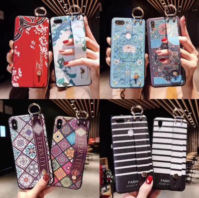 China Anti-drop Soft Wrist Strap TPU Phone Case For 7 8 6 6s Plus 11 12 Case For X Xs XR Max Stand Case for sale