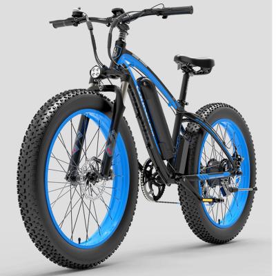 China Aluminum Alloy Drop Shipping CE City e Bike 16ah 26inch Fast Outdoor Electric Snow Tire Bicycle 65km Long Resistance 1000W UK Running Motor for sale