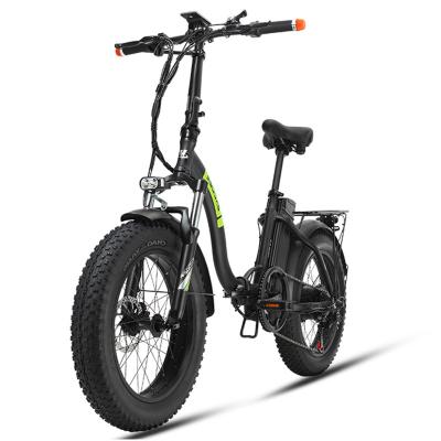 China Hot Sale CE 500W 48V Drop Shipping Aluminum Alloy 20 Inch Snow Tire 13Ah Aluminum Alloy Frame Foldable Electric Bicycle Leisure City E Bike for sale