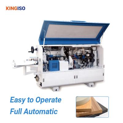 China Supply MDF Automatic PVC Edge Banding Machine Portable Small Building Material KINGISO China Woodworking Machinery For Sale for sale