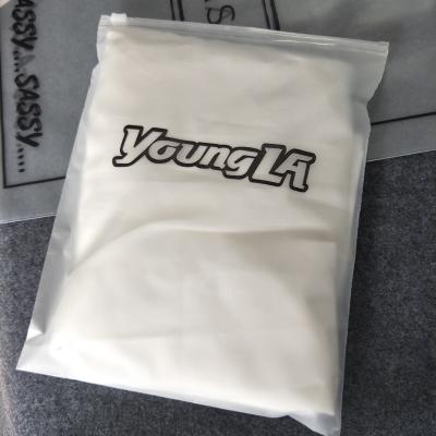 China ANTISTATIC Resealable Plastic Bag With Logo Printed Custom Apparel T-shirt Zipper Envelope Packaging for sale