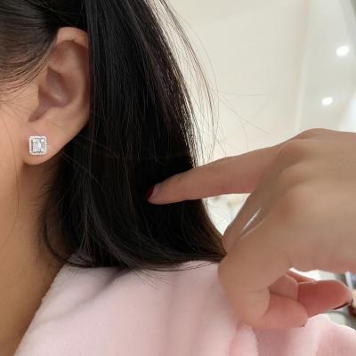 China Romantic Square Stud Earrings For Women Fashion Jewelry Earring Gifts for sale