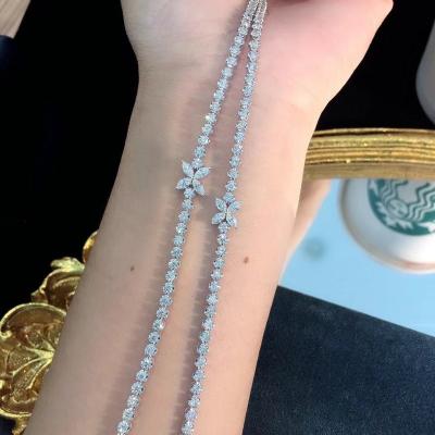 China New CLASSIC Wholesale Custom 2mm 3mm 4mm Bracelet Charm Jewelry Diamond Tennis Chain Bracelets Design For Women for sale