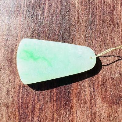 China Natural Jade Jewelry Jade Lucky Peace Brand Pendant Burma Amulet 100% Real Religious Top Grade Jadeite for sale