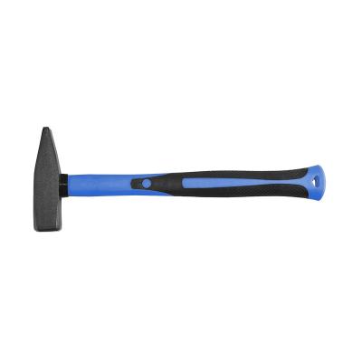 China Professional Machinist Hammer Hiyes Carbon Steel Drop Forged 300G China Factory Custom Hand Tool PP TPR Machinist Hammer Fiberglass Handle for sale