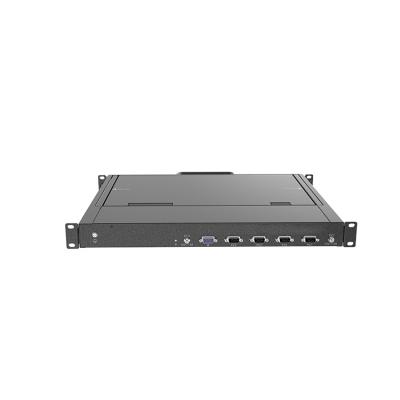 China KVM Compatibility 1U Rack-mount 4 Port LCD - 15.6 Inch FHD 1080P - Short Depth JD1604 KVM Switch for sale