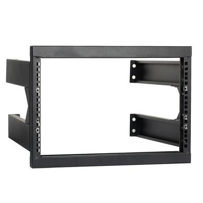 China 2.0mm Cold Rolled 19 Inch Steel Easy Wrapping Wall Mount 4U/6U/9U/12U/15U Open Rack for sale