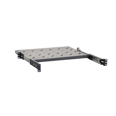 China High Density Cold Rolled Steel Customized Mount Rayons Salewell 4 Point Sliding Rack Shelf For Network Cabinet for sale