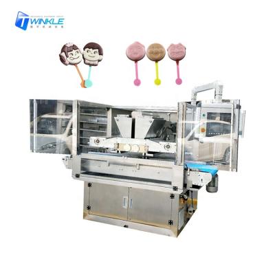 China frying oil factory chocolate lollipop machine/3d chocolate lollipop depositor machine for sale