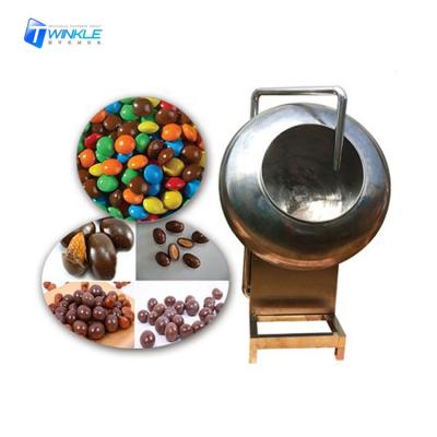 China Automatic Automatic Frying Oil Factory Almond Chocolate Coating Machine Pulverizer Chocolate Coating Machine Peanut for sale