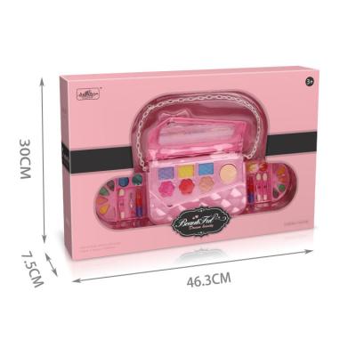 China Skin friendly; Hot Children's Shoulder Bag Birthday Gift Bag Makeup Set Kids Makeup Kit Washable Pretend Play Toys Girls Washable Cosmetic Mirror for sale