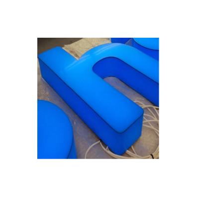 China Advertising Display Factory Wholesale Blue Lit Full Acrylic Letter Signage LED Channel Letter for sale