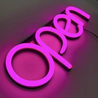 China Custom Acrylic+neon tube+pvc fluctuating neon factory price led neon signs open for advertising sale for sale