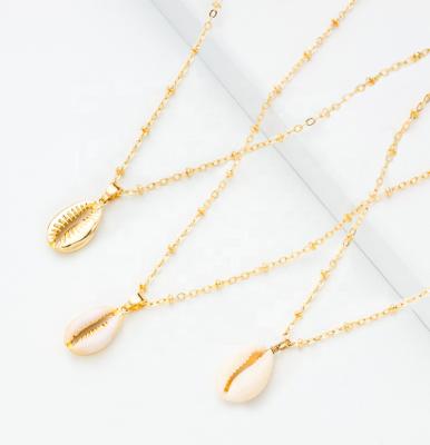 China Beach CLASSIC Shell Summer Necklace Gold Chain Necklace Dangle Jewelry Kids Women for sale