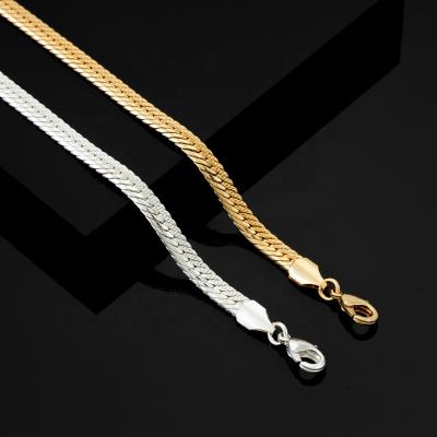 China CLASSIC Custom Women Men Kids Snake Chain Bracelet 18k Gold Plated Chain Bracelet For Women Jewelry for sale