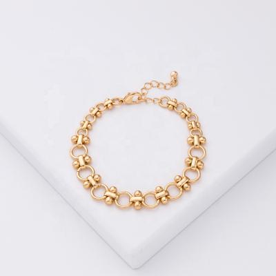 China New Design CLASSIC Bowknot Chain Bracelet Women Kids Cute Bracelet Gold Plated Jewelry Bracelet Engagement for sale