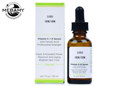 China Natural Vitamin C E Serum With Ferulic And Hyaluronic Acid / Organic Anti Aging Serum for sale