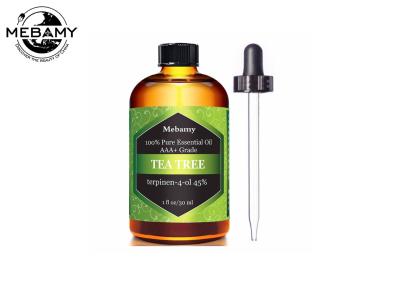 China De natuurlijke Etherische olie van de de Theeboom van 100% Zuivere voor Aromatherapy voor Huid het Zuiveren Te koop