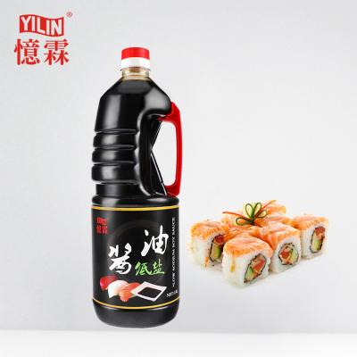 China Used For Sushi 1.8L Big Plastic Bottle Best Quality Packing Natural Light Less Sodium Soy Sauce With Private Label for sale