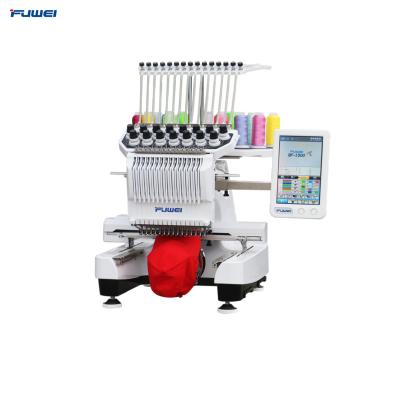 China Garment Shops FUWEI Home Automated Single Head Used Small Embroidery Machine for sale