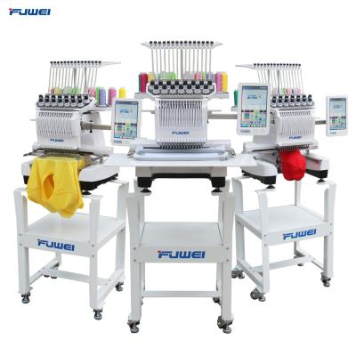 China Home of Garment Stores FUWEI Used Small Single Head Automated Embroidery Machine for sale