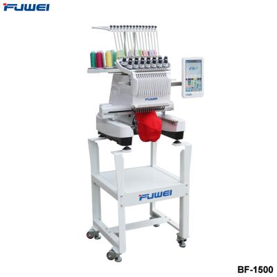 China Home Garment Stores FUWEI Used Single Head Embroidery Machine For Small Sample Use for sale