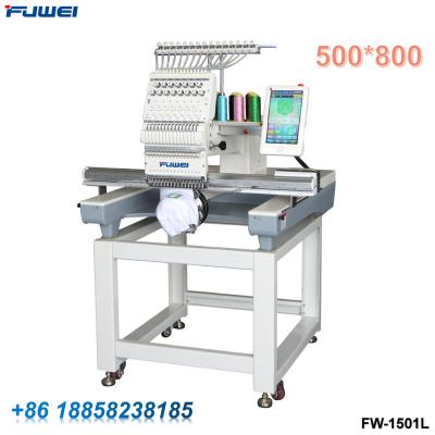 China Garment shops FUWEI computerized single head large area embroidery machine dahao computer for sale