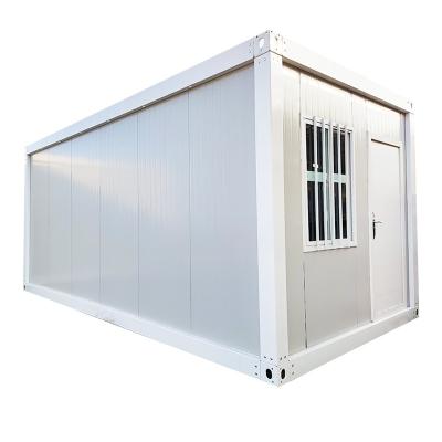 China Quick Assembly Sandwich Panel Worker Room Flatpack Flatpack House Prefab Folding Collapsible Container House for sale