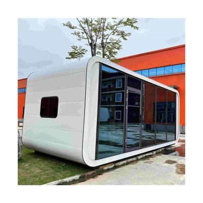 China Modern Design Safe Installed Prefab Living Mobile Luxury Fashion Movable Garden Pod Modular Container Homes Apple Booth for sale