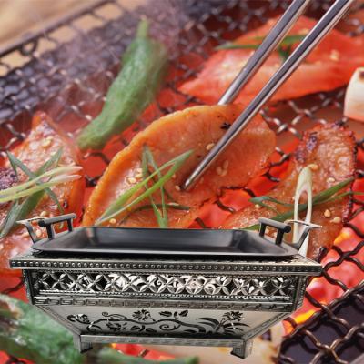 China Easily Cleaned Mini Charcoal Grill Outdoor Grill BBQ Plants For Camping Hiking Picnics 43*32*18cm for sale