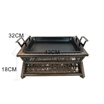 China Easily Cleaned Garden Diy Fire Pit Table Brazier With Bbq GrillMetal Fire Pit PitsOutdoor Cast Iron BBQ Grills for sale