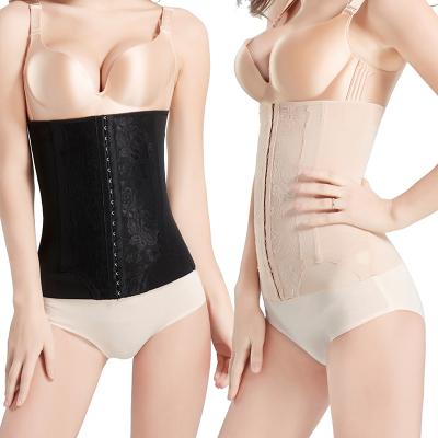 China Breathable High Quality Waist Trainer Lace Corset Belt Tummy Control High Waist Trainer Lace Abdomen Belt For Women for sale