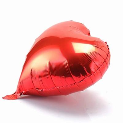 China Newest 2021 Wholesale Pure Pure Red Heart Foil Balloons Durable 2021 For Wedding Holiday for sale