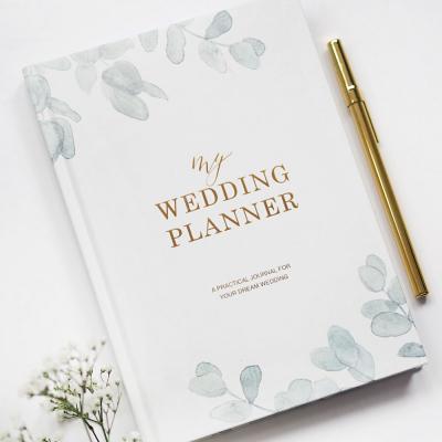 China Wholesale Custom Made Hardcover Cloth Cover Wedding Planner Journal Book Notebook for Wedding for sale