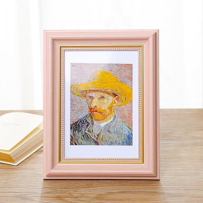 China High Quality Customized Wooden Warm Imitation Wooden Picture Colorful Photo Frame for sale