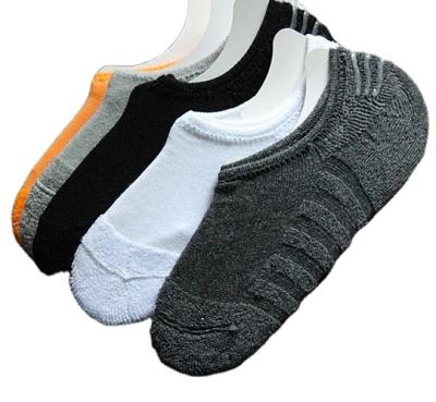 China Order 5 Solid Color Men Antibacterial Cotton Quick Sock Cut Ankle Custom Logo Socks Custom for sale