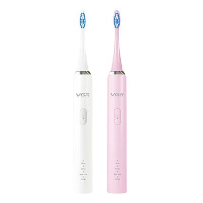 China VGR IPX7 Rechargeable Magnetic Suspension Sonic Electric Toothbrush for sale